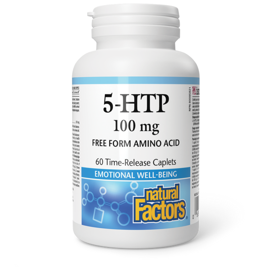 Natural Factors 5-HTP 100 mg 60 Timed-Release Caplets