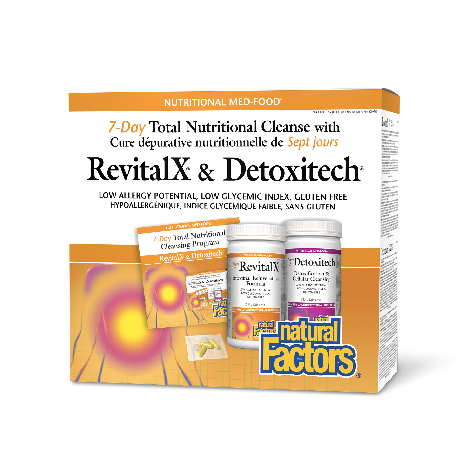 Natural Factors 7-Day Total Nutritional Cleanse with RevitalX® & Detoxitech® 1 Kit
