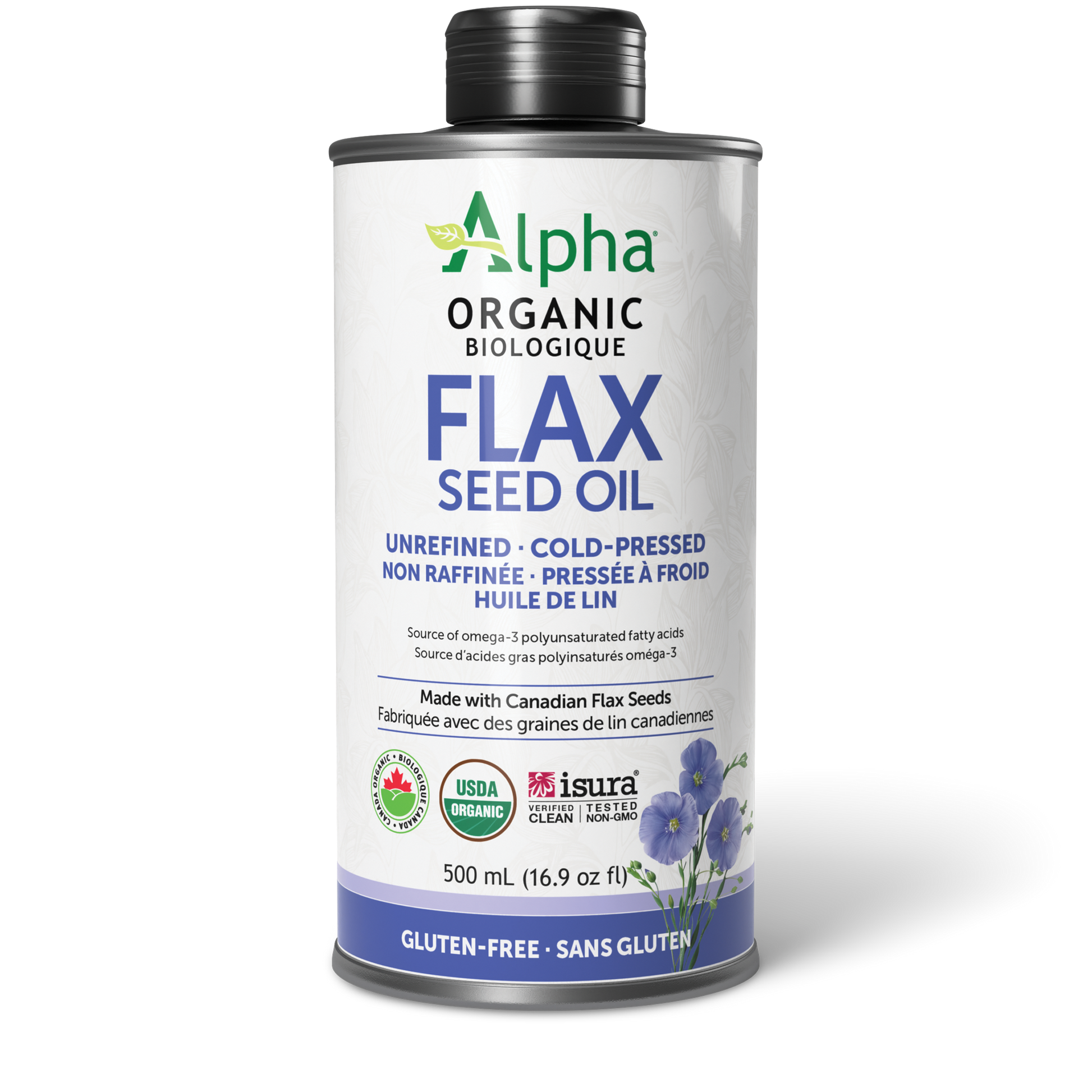 Alpha® Health Alpha® Organic Flaxseed Oil 6.5 g 500 mL