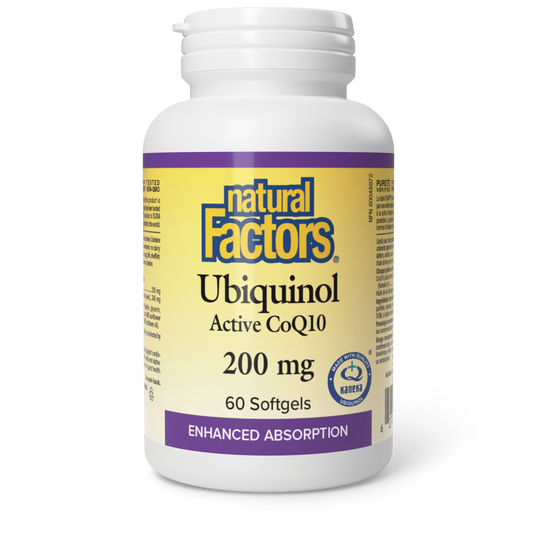 Natural Factors Ubiquinol Active CoQ10 200 mg 60 Softgels