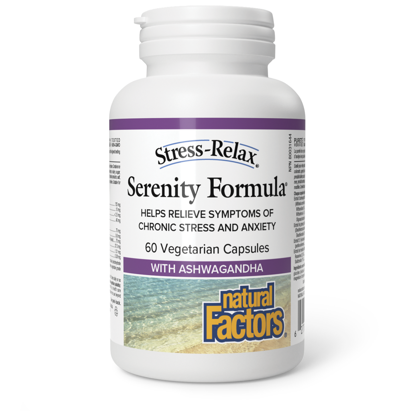 Natural Factors Serenity Formula® with Ashwagandha 125 mg Sensoril™ ashwagandha extract 60 Vegetarian Capsules