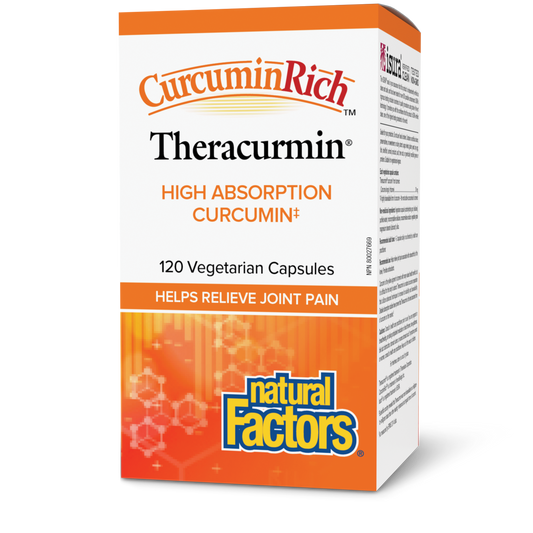 Natural Factors Theracurmin®, CurcuminRich™ 30 mg 120 Vegetarian Capsules