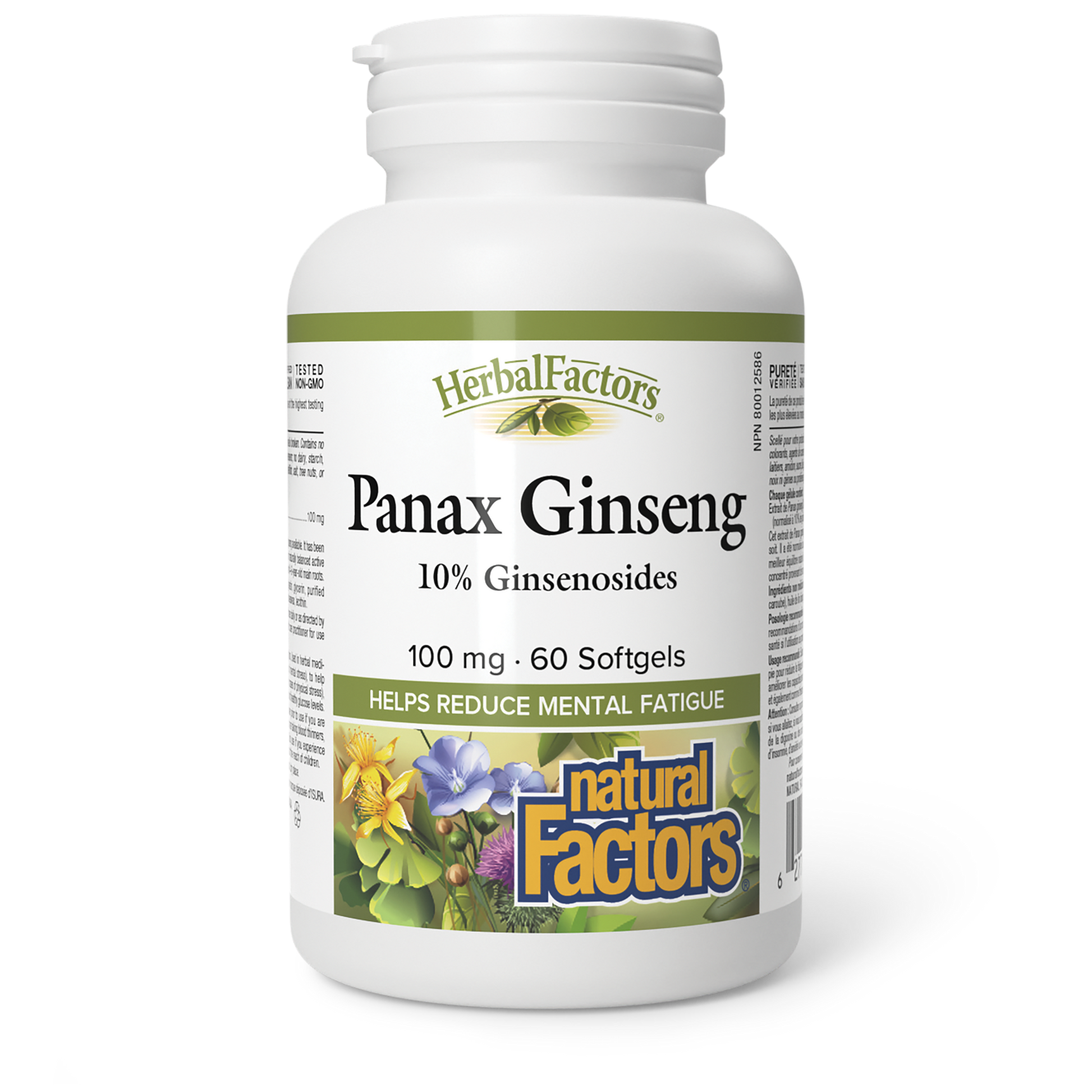 Natural Factors Panax Ginseng 100 mg 60 Softgels