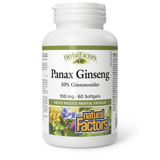 Natural Factors Panax Ginseng 100 mg 60 Softgels