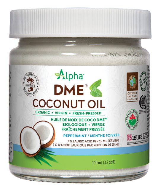 Alpha® Health Flavoured DME® Coconut Oil Peppermint 110 mL Liquid Peppermint