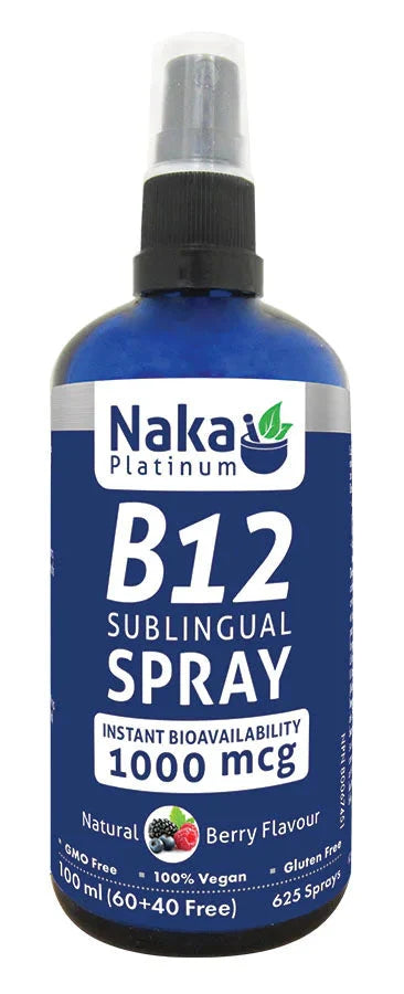 NAKA PLATINUM B12 Sublingual Spray Berry (1000 mcg - 100 ml)