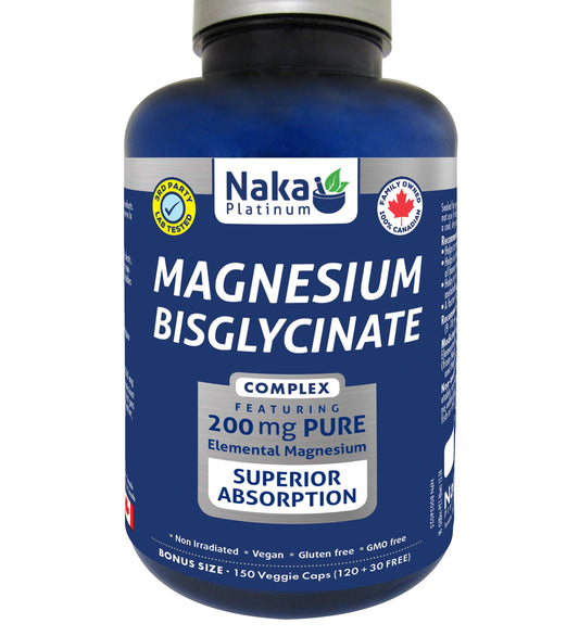 NAKA Platinum Magnesium Bisglycinate 200 mg; 150 caps