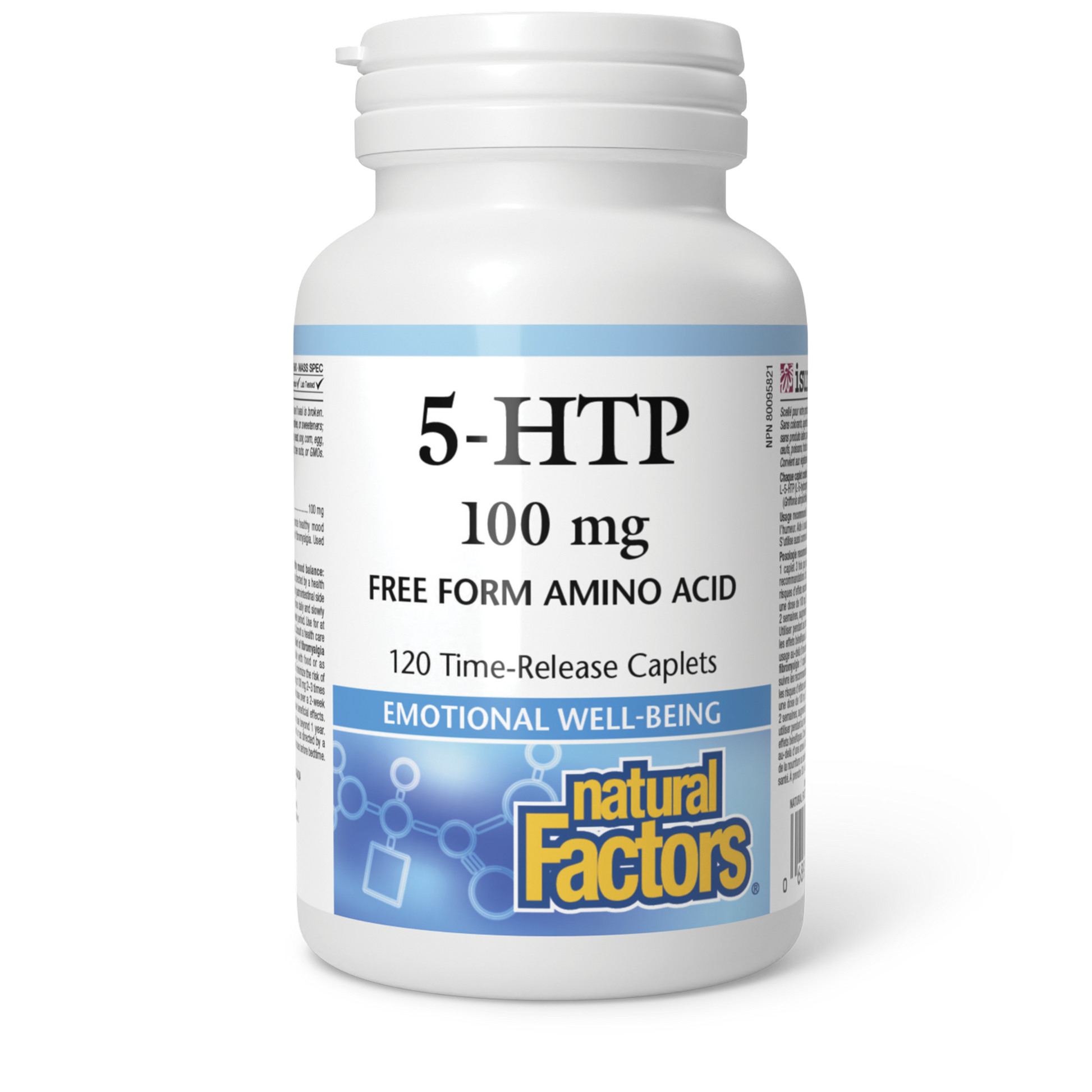 Natural Factors 5-HTP 100 mg 120 Timed-Release Caplets