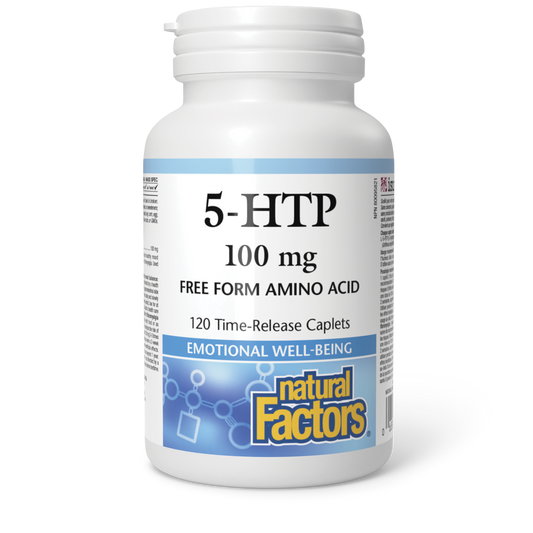 Natural Factors 5-HTP 100 mg 120 Timed-Release Caplets