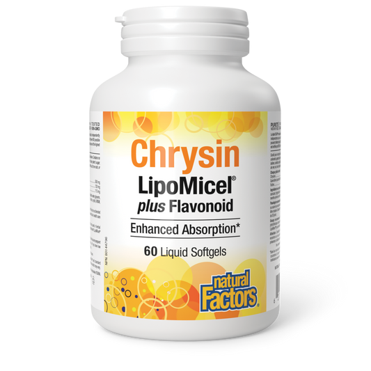 Natural Factors Chrysin LipoMicel® 60 Softgels