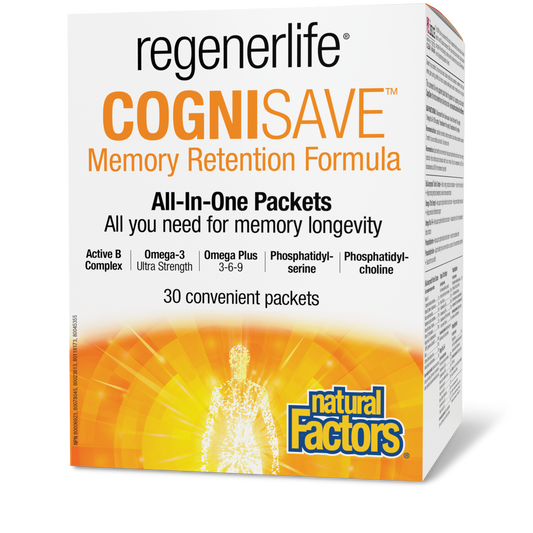 Natural Factors CogniSave Memory retention formula 30 Packets