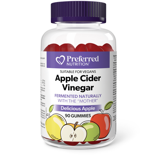 Preferred Nutrition® Apple Cider Vinegar 200 mg 90 Gummies Apple