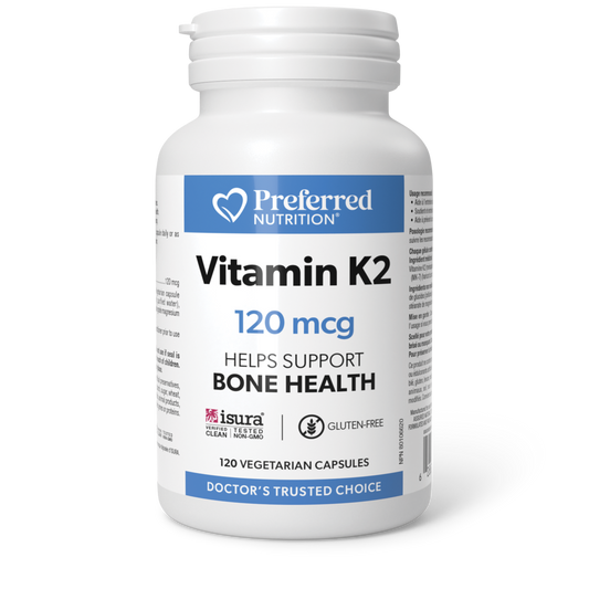 Preferred Nutrition® Vitamin K2 120 mcg 120 Vegetarian Capsules