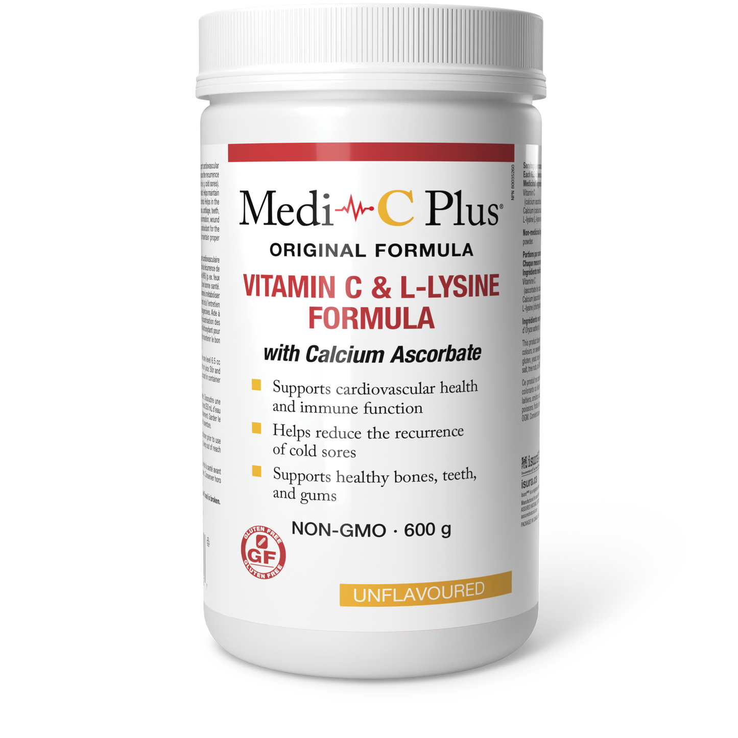 Medi-C Medi-C Plus® Vitamin C & L-Lysine Formula with Calcium Ascorbate 600 g Powder unflavoured