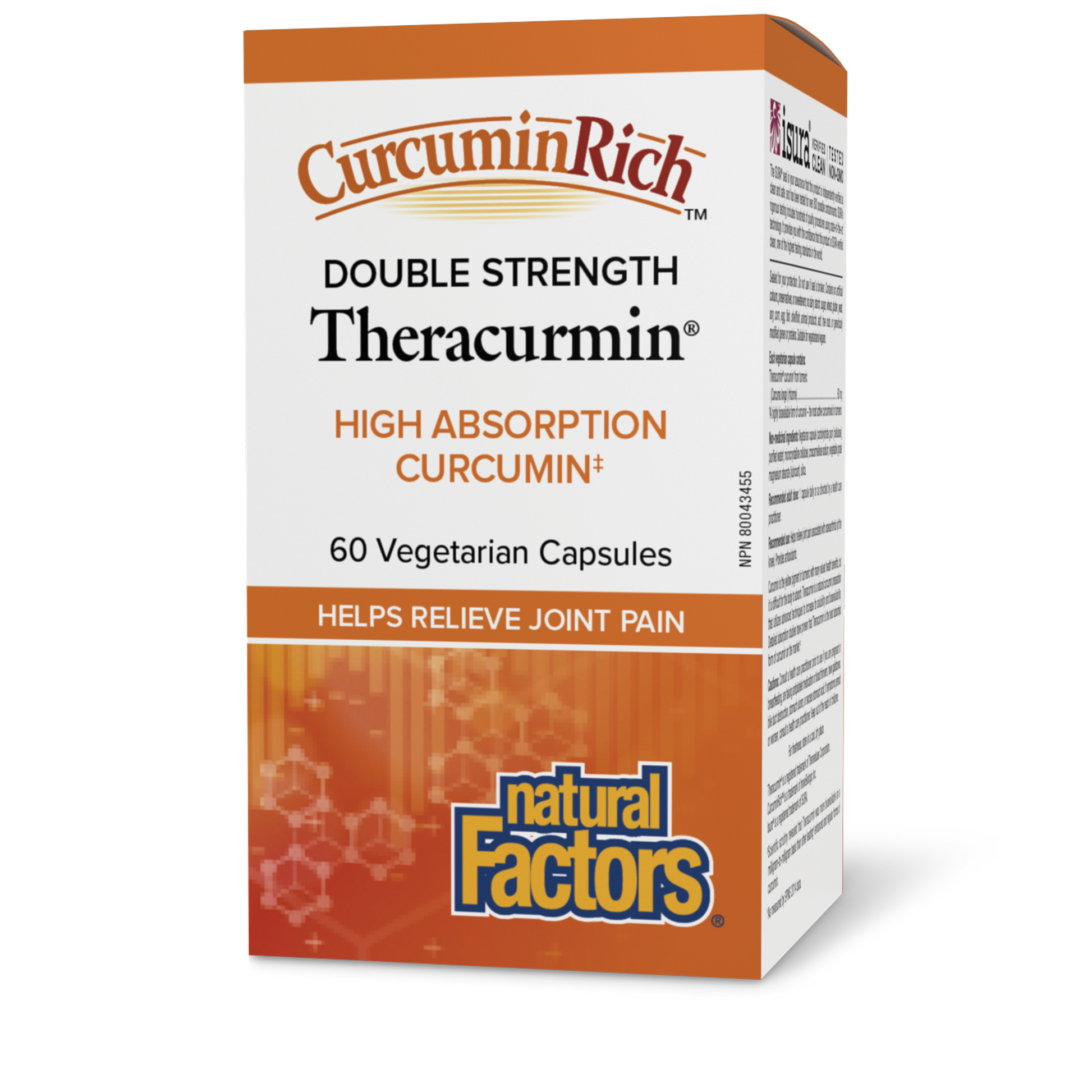 Natural Factors Theracurmin CurcuminRich 60 mg 60 Vegetarian Capsules