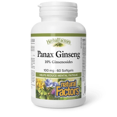 Panax Ginseng 100 mg, HerbalFactors 60's