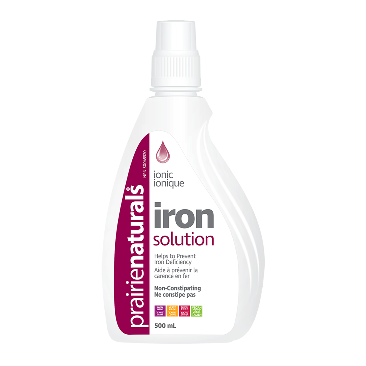 Prairie Naturals Liquid Ionic Iron Solution 500 mL