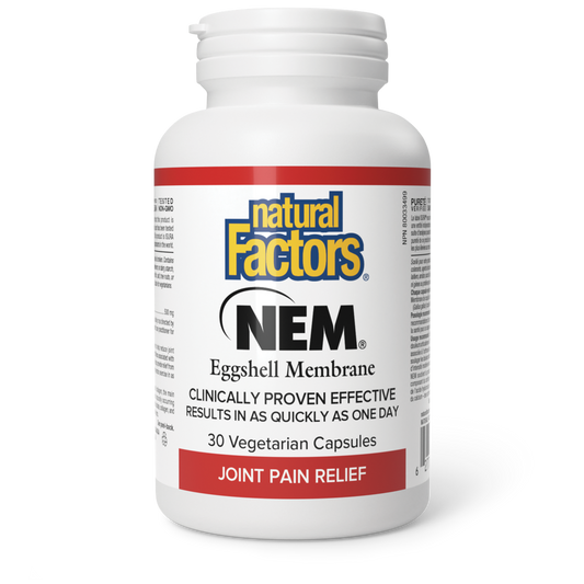 Natural Factors NEM® Eggshell Membrane 500 mg 30 Vegetarian Capsules