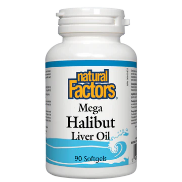 Mega Halibut Liver Oil, 90 Softgels - Natural Factors