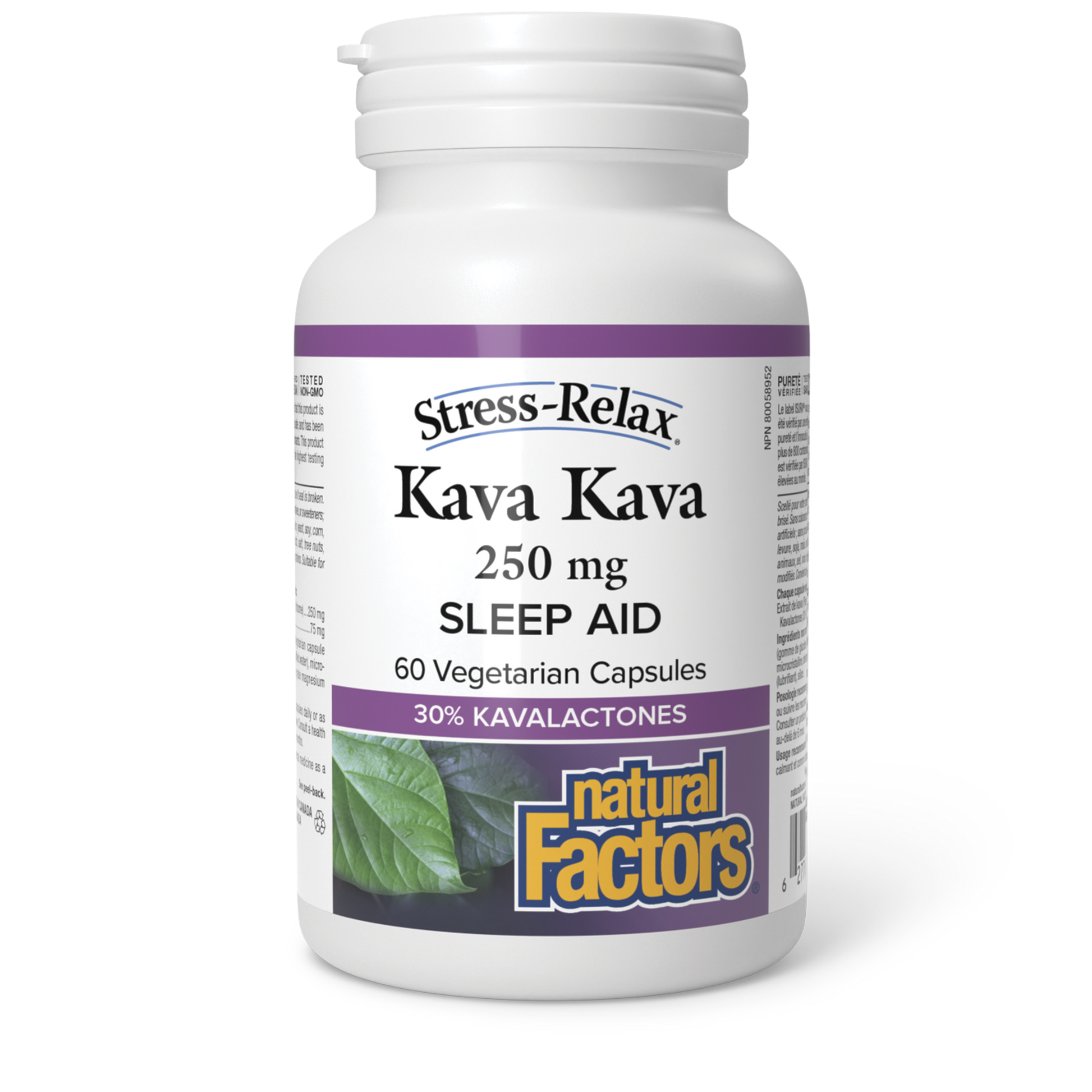 Natural Factors Kava Kava 250 mg 60 Vegetarian Capsules