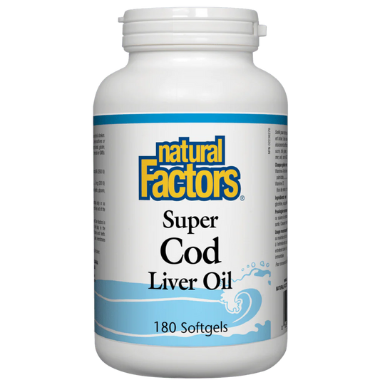 Super Cod Liver Oil Softgels, 180 softgels -Natural Factors