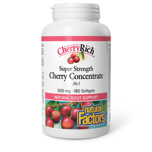 Natural Factors CherryRich® Super Strength Cherry Concentrate 500 mg 180 Softgels