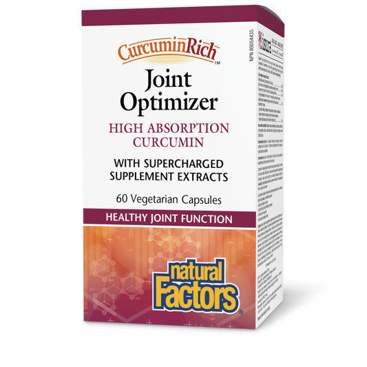 Natural Factors Joint Optimizer High Absorption Curcumin 60 Vegetarian Capsules