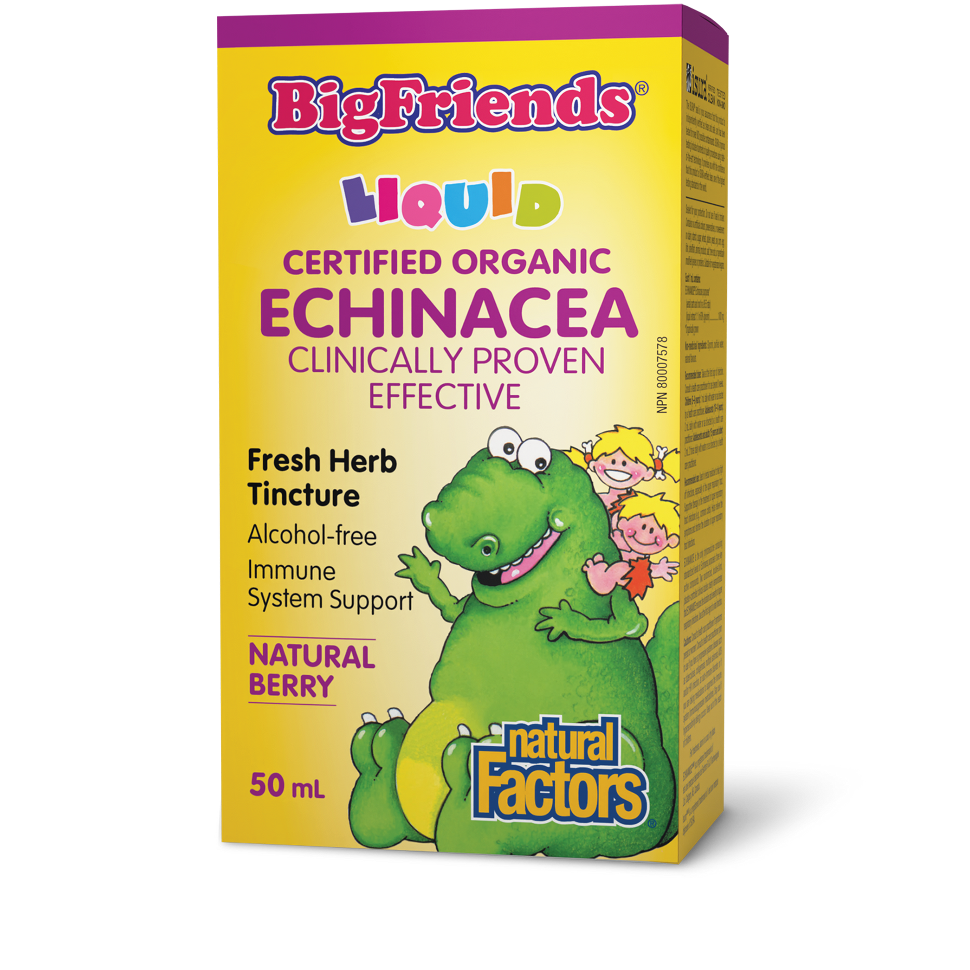 Natural Factors Echinacea Fresh Herb Tincture 50 mL Liquid Natural Berry