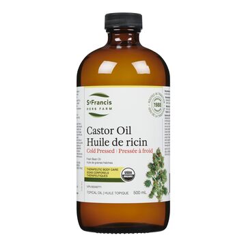 St. Francis Herb Farm Organic Castor Oil – 500 mL