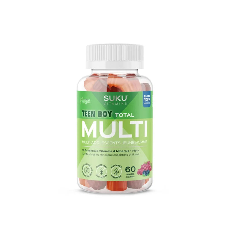SUKU Teen Boy Total Multi – Blueberry &amp; Grape Gummies, 60 Count