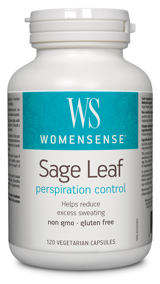 WomenSense® Sage Leaf Perspiration Control 350 mg 120 Vegetarian Capsules