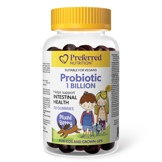 Preferred Nutrition® Probiotic 1 Billion 50 Gummies Mixed Berry