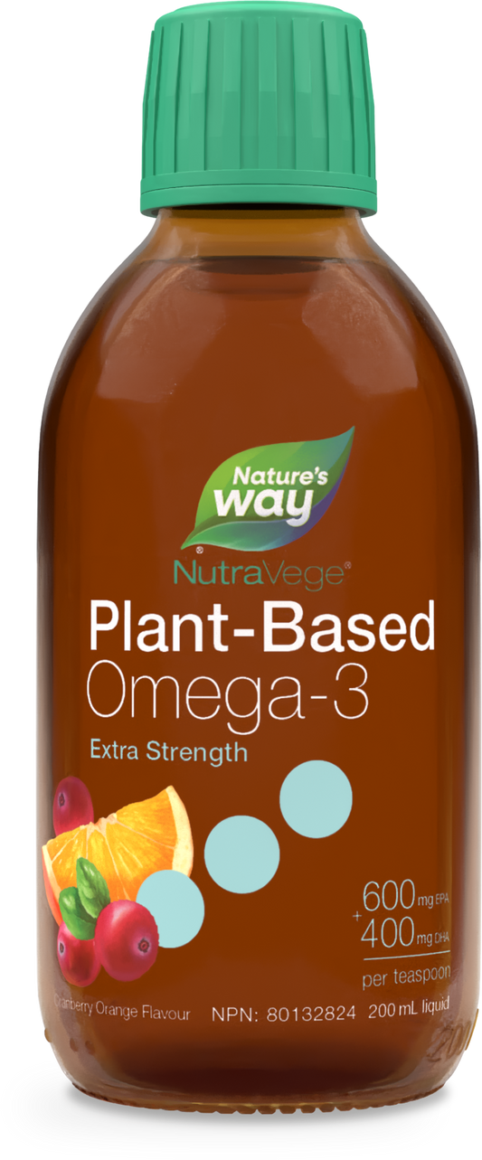 NutraVege™ Omega-3, Plant Based, Extra Strength, Cranberry Orange