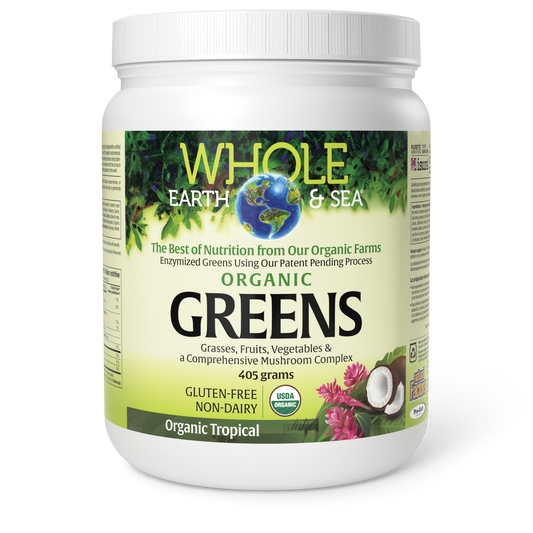 Whole Earth & Sea® Organic Greens 405 g Powder Organic Tropical