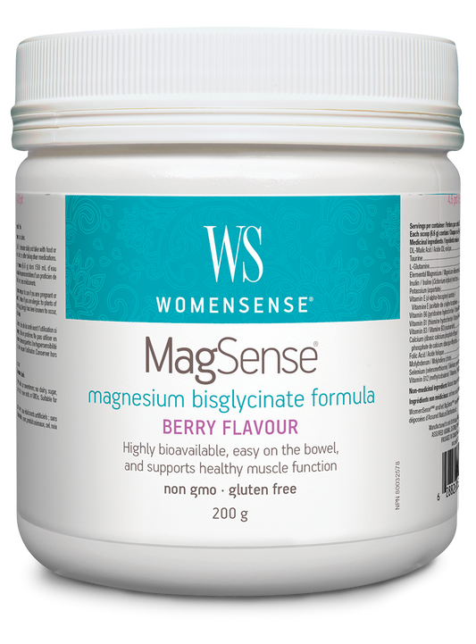 WomenSense® MagSense magnesium bisglycinate formula 200 g Powder Berry Flavour