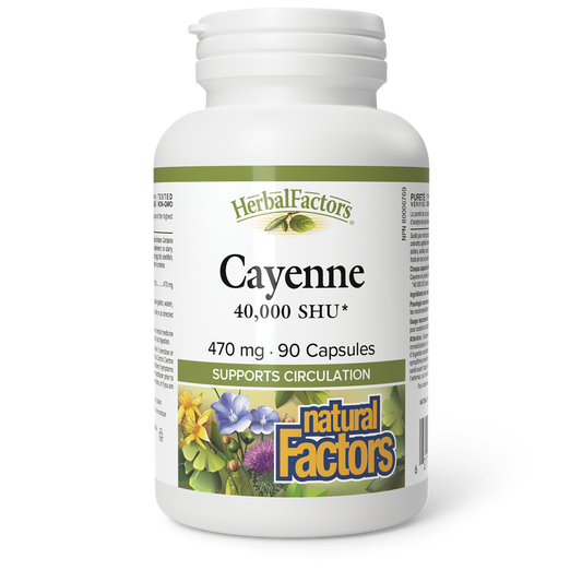Natural Factors Cayenne 470 mg 90 Capsules