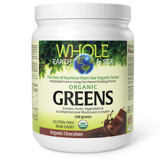 Whole Earth & Sea® Organic Greens 438 g Powder Organic Chocolate