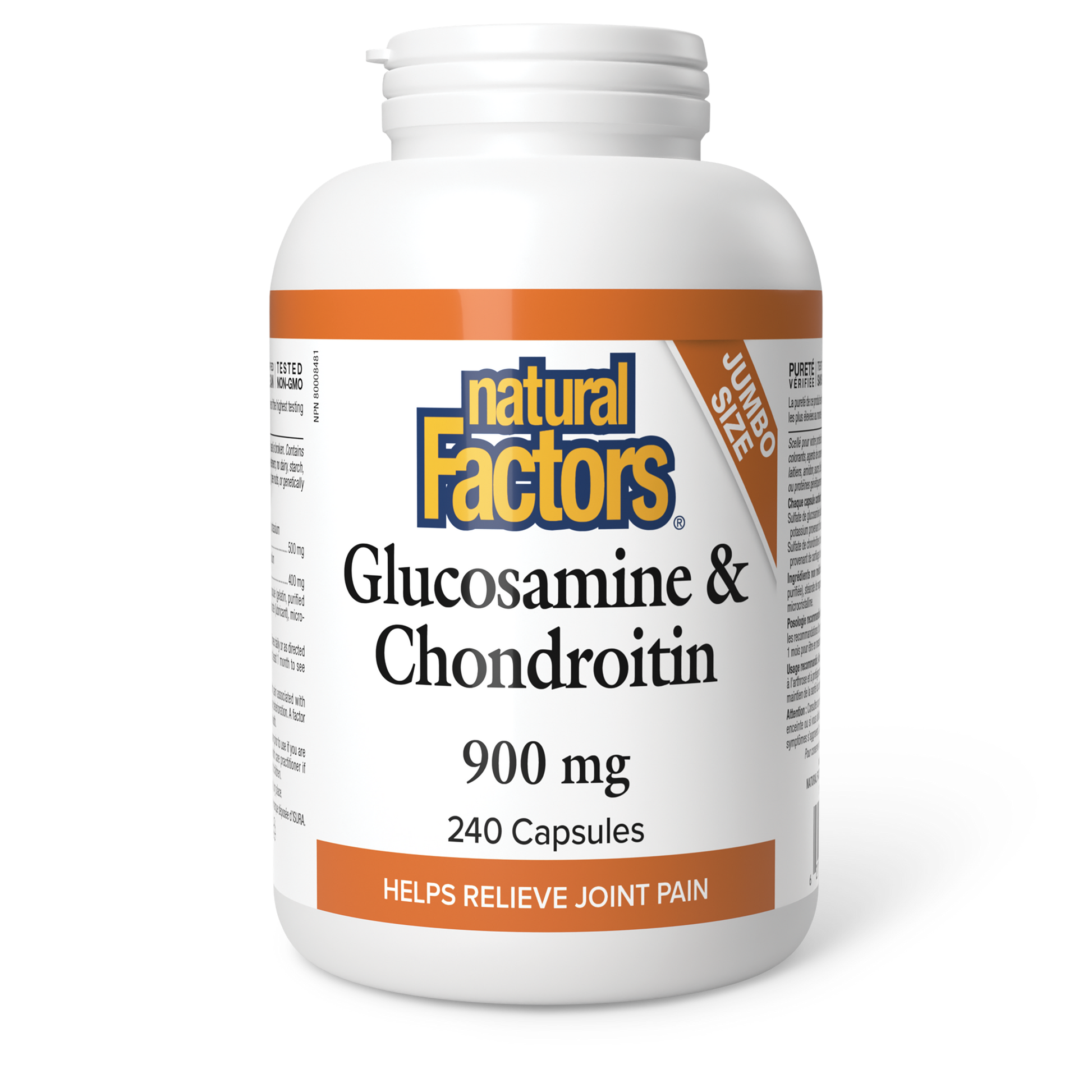 Natural Factors Glucosamine & Chondroitin 900 mg 240 Capsules