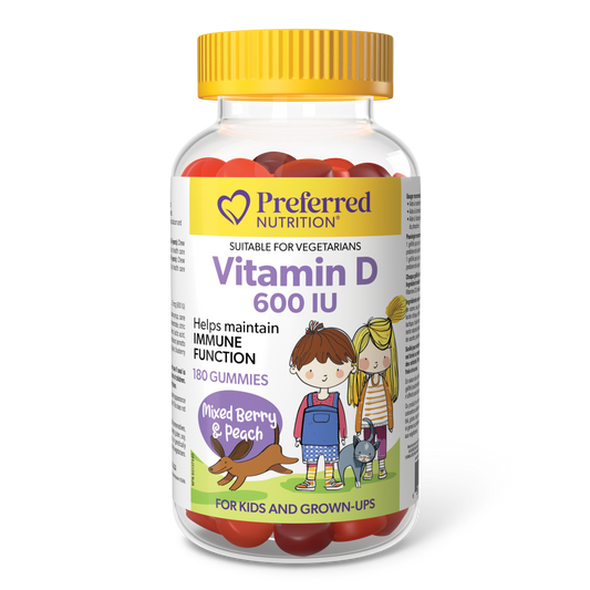 Preferred Nutrition® Vitamin D 600 IU 180 Gummies