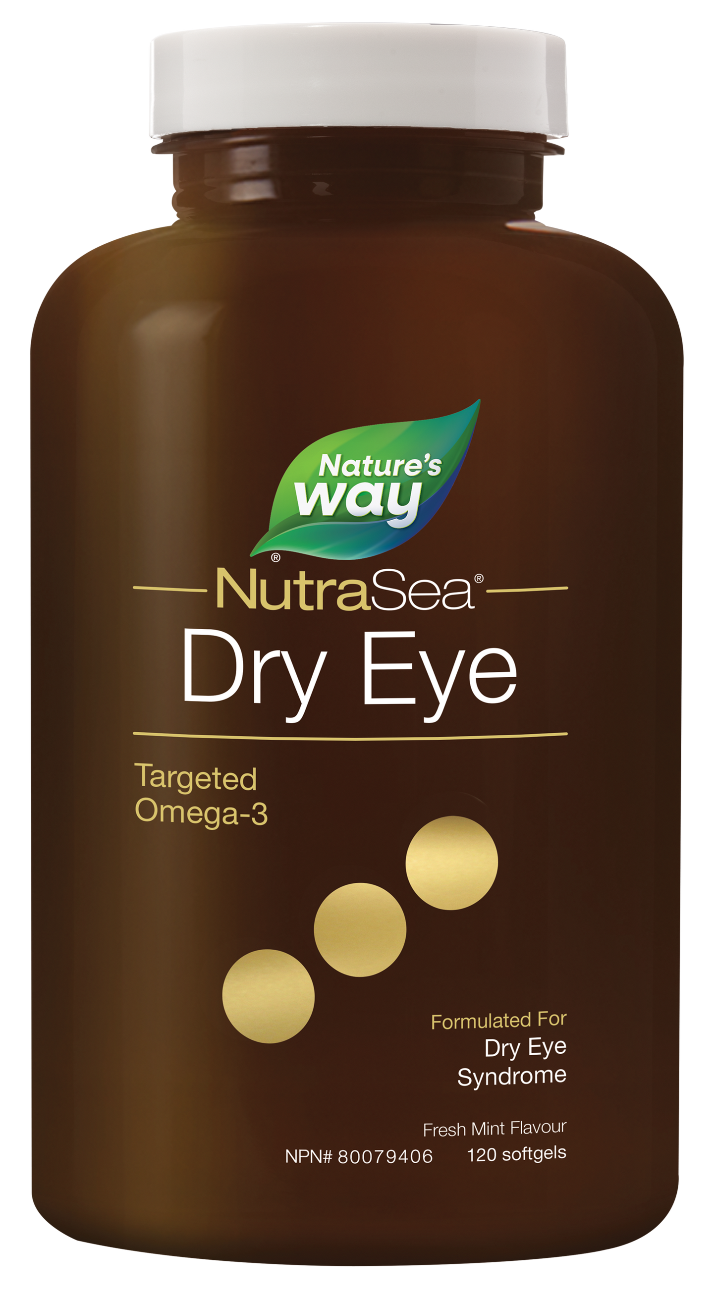 NutraSea Dry Eye Targeted Omega-3, Fresh Mint, 120 count