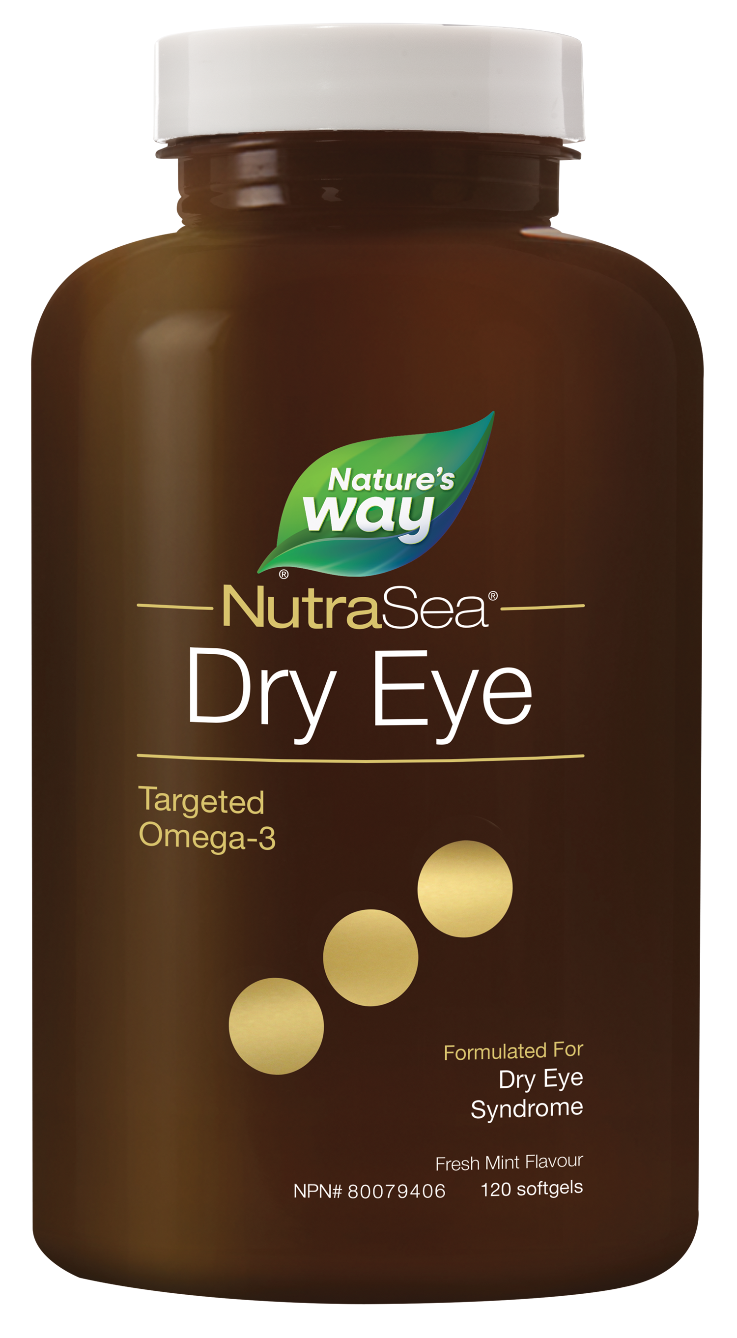 NutraSea Dry Eye Targeted Omega-3, Fresh Mint, 120 count