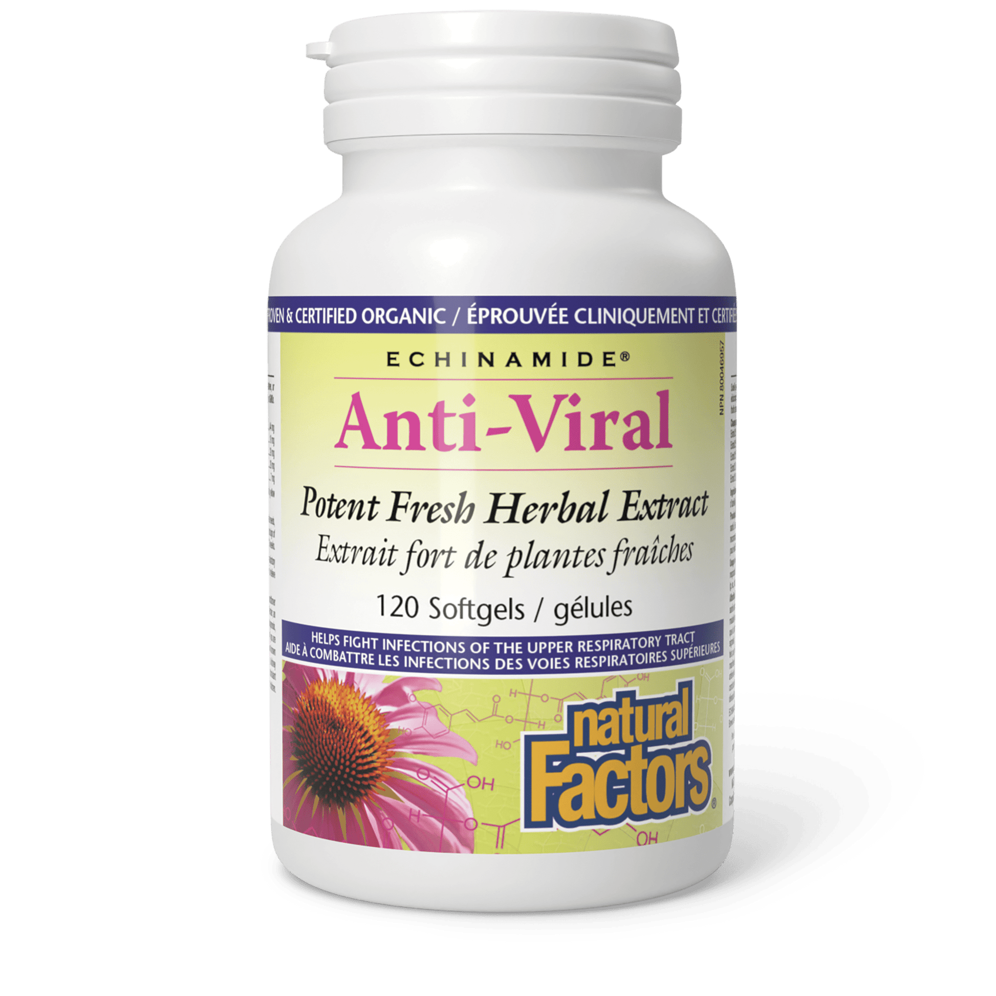Natural Factors Anti-Viral Potent Fresh Herbal Extract 120 Softgels