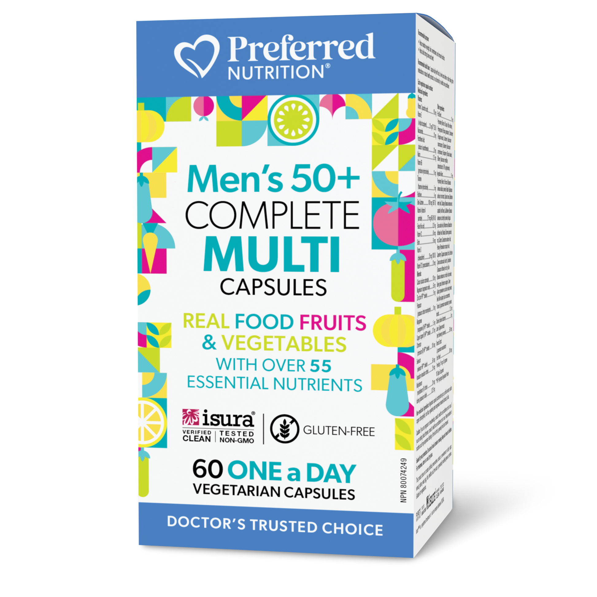 Preferred Nutrition® Men’s 50+ Complete Multi 60 Vegetarian Capsules