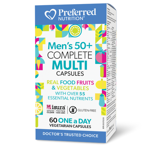 Preferred Nutrition® Men’s 50+ Complete Multi 60 Vegetarian Capsules