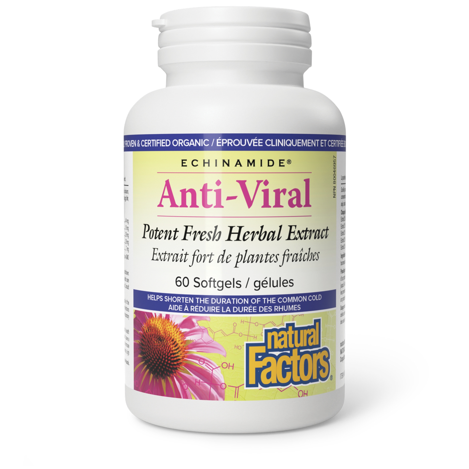 Natural Factors Anti-Viral Potent Fresh Herbal Extract 60 Softgels