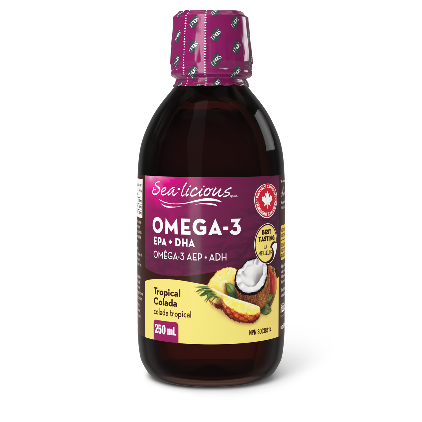 Sea-licious® Omega-3 EPA + DHA 250 mL Liquid Tropical Colada