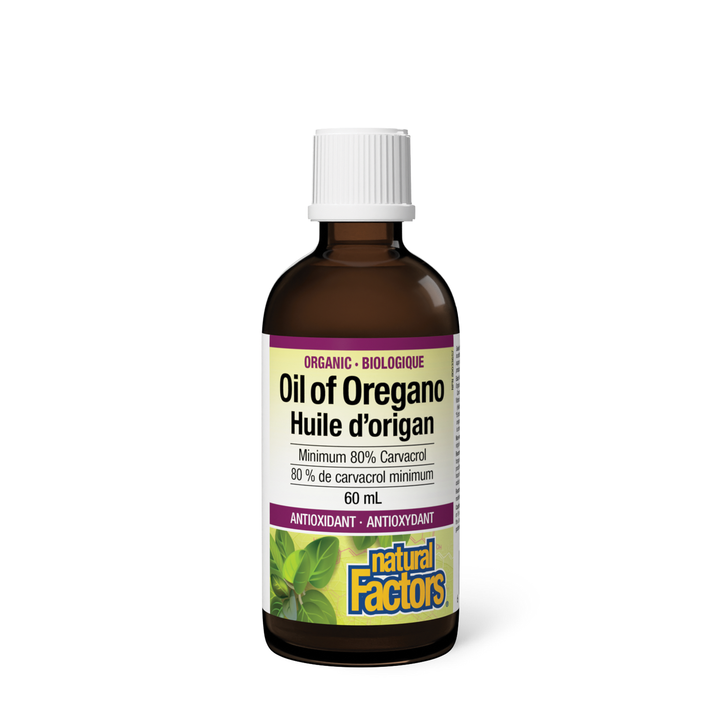 Natural Factors Organic Oil of Oregano 60 mL Liquid